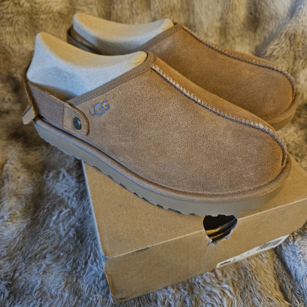 UGG Women's Chestnut Suede Clog Mule - Brown